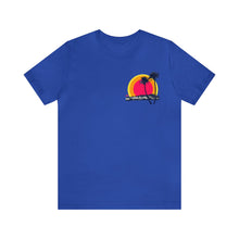 Load image into Gallery viewer, Unisex Tee: DH Palms Triple Sunset_Front & Back Print