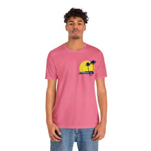 Load image into Gallery viewer, Unisex Tee: DH Palms Sunset_Front & Back Print