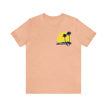 Load image into Gallery viewer, Unisex Tee: DH Palms Sunset_Front & Back Print