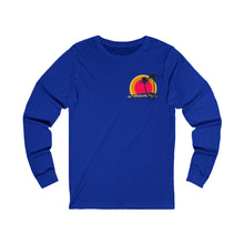 Load image into Gallery viewer, Unisex Long Sleeve Tee: DH Palms Triple Sunset_Front & Back Print