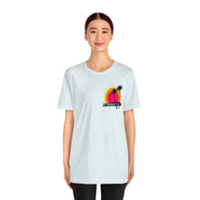 Load image into Gallery viewer, Unisex Tee: DH Palms Triple Sunset_Front & Back Print