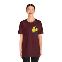 Load image into Gallery viewer, Unisex Tee: DH Palms Sunset_Front & Back Print