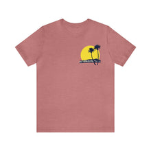 Load image into Gallery viewer, Unisex Tee: DH Palms Sunset_Front & Back Print