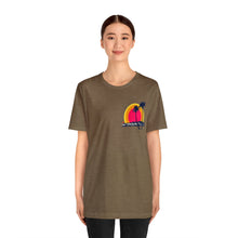 Load image into Gallery viewer, Unisex Tee: DH Palms Triple Sunset_Front & Back Print