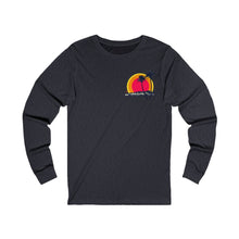 Load image into Gallery viewer, Unisex Long Sleeve Tee: DH Palms Triple Sunset_Front & Back Print