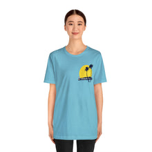 Load image into Gallery viewer, Unisex Tee: DH Palms Sunset_Front & Back Print