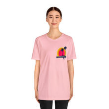 Load image into Gallery viewer, Unisex Tee: DH Palms Triple Sunset_Front & Back Print