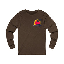 Load image into Gallery viewer, Unisex Long Sleeve Tee: DH Palms Triple Sunset_Front & Back Print