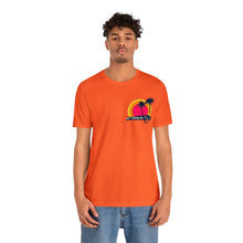 Load image into Gallery viewer, Unisex Tee: DH Palms Triple Sunset_Front & Back Print