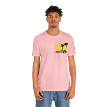 Load image into Gallery viewer, Unisex Tee: DH Palms Sunset_Front & Back Print