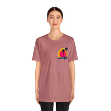 Load image into Gallery viewer, Unisex Tee: DH Palms Triple Sunset_Front & Back Print