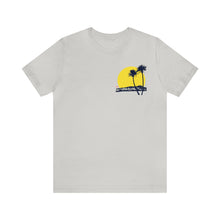 Load image into Gallery viewer, Unisex Tee: DH Palms Sunset_Front & Back Print
