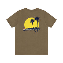 Load image into Gallery viewer, Unisex Tee: DH Palms Sunset_Front & Back Print