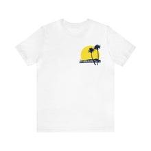 Load image into Gallery viewer, Unisex Tee: DH Palms Sunset_Front & Back Print