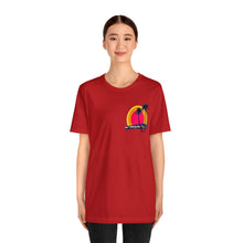 Load image into Gallery viewer, Unisex Tee: DH Palms Triple Sunset_Front & Back Print