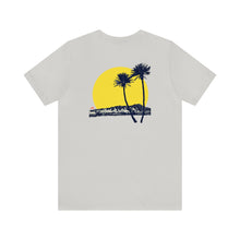 Load image into Gallery viewer, Unisex Tee: DH Palms Sunset_Front & Back Print