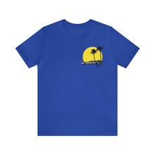Load image into Gallery viewer, Unisex Tee: DH Palms Sunset_Front & Back Print