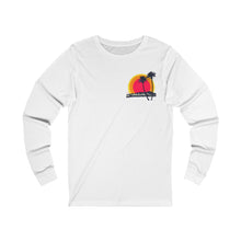Load image into Gallery viewer, Unisex Long Sleeve Tee: DH Palms Triple Sunset_Front & Back Print