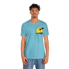 Load image into Gallery viewer, Unisex Tee: DH Palms Sunset_Front & Back Print