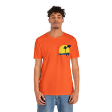 Load image into Gallery viewer, Unisex Tee: DH Palms Sunset_Front & Back Print