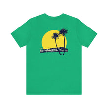 Load image into Gallery viewer, Unisex Tee: DH Palms Sunset_Front & Back Print