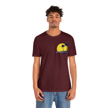 Load image into Gallery viewer, Unisex Tee: DH Palms Sunset_Front & Back Print