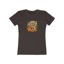 Load image into Gallery viewer, Women's Tee: Give Peace a Chance