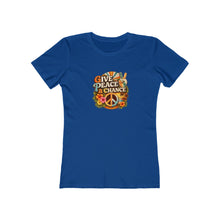 Load image into Gallery viewer, Women's Tee: Give Peace a Chance