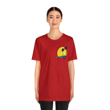 Load image into Gallery viewer, Unisex Tee: DH Palms Sunset_Front & Back Print