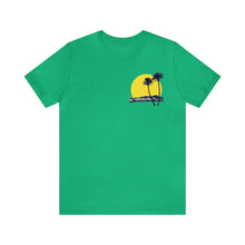 Load image into Gallery viewer, Unisex Tee: DH Palms Sunset_Front & Back Print