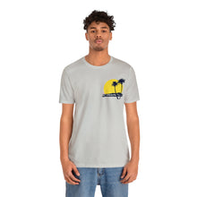 Load image into Gallery viewer, Unisex Tee: DH Palms Sunset_Front & Back Print
