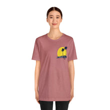 Load image into Gallery viewer, Unisex Tee: DH Palms Sunset_Front & Back Print