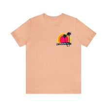 Load image into Gallery viewer, Unisex Tee: DH Palms Triple Sunset_Front & Back Print