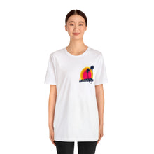 Load image into Gallery viewer, Unisex Tee: DH Palms Triple Sunset_Front & Back Print