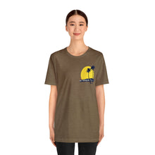 Load image into Gallery viewer, Unisex Tee: DH Palms Sunset_Front & Back Print
