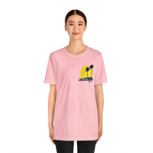 Load image into Gallery viewer, Unisex Tee: DH Palms Sunset_Front & Back Print