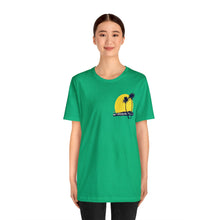 Load image into Gallery viewer, Unisex Tee: DH Palms Sunset_Front & Back Print