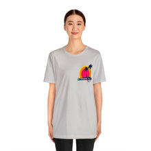 Load image into Gallery viewer, Unisex Tee: DH Palms Triple Sunset_Front & Back Print