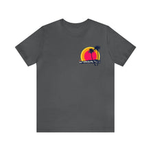 Load image into Gallery viewer, Unisex Tee: DH Palms Triple Sunset_Front & Back Print