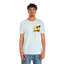 Load image into Gallery viewer, Unisex Tee: DH Palms Sunset_Front & Back Print