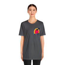 Load image into Gallery viewer, Unisex Tee: DH Palms Triple Sunset_Front & Back Print