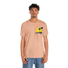 Load image into Gallery viewer, Unisex Tee: DH Palms Sunset_Front & Back Print