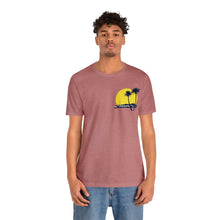Load image into Gallery viewer, Unisex Tee: DH Palms Sunset_Front & Back Print
