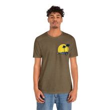 Load image into Gallery viewer, Unisex Tee: DH Palms Sunset_Front & Back Print