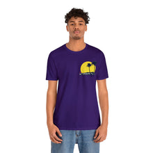 Load image into Gallery viewer, Unisex Tee: DH Palms Sunset_Front & Back Print