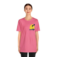 Load image into Gallery viewer, Unisex Tee: DH Palms Sunset_Front & Back Print