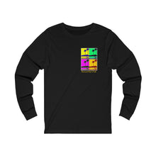 Load image into Gallery viewer, Unisex Long Sleeve Tee: DH Palms PopArt_Front & Back Print