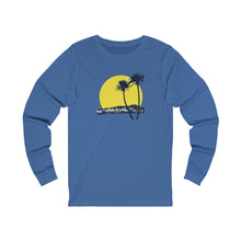 Load image into Gallery viewer, Unisex Long Sleeve Tee: DH Palms Sunset_Front Print