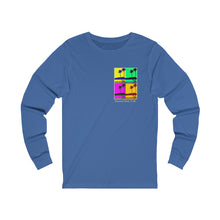 Load image into Gallery viewer, Unisex Long Sleeve Tee: DH Palms PopArt_Front & Back Print