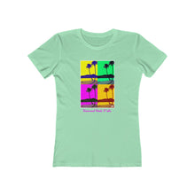 Load image into Gallery viewer, Women's Tee: Diamond Head Palms PopArt